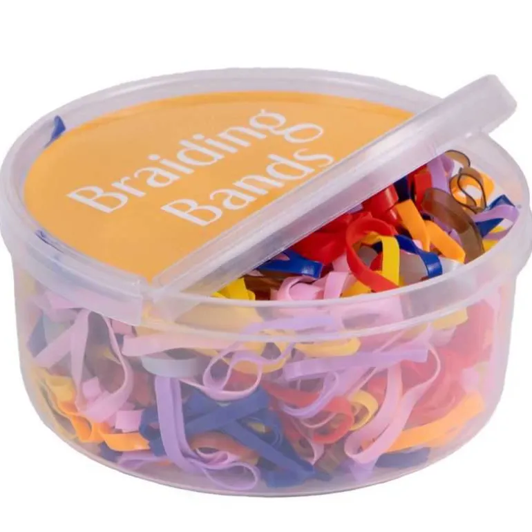 Boîte d'élastiques plats à natter Q-Essentials