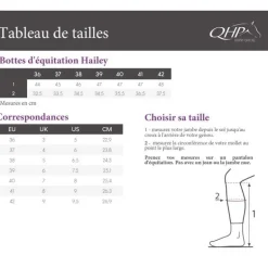 Bottes d'équitation à lacets Hailey QHP