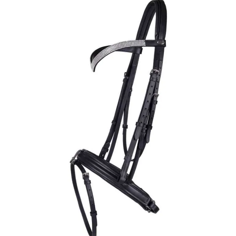 Bridon pour cheval de trait Elegance QHP