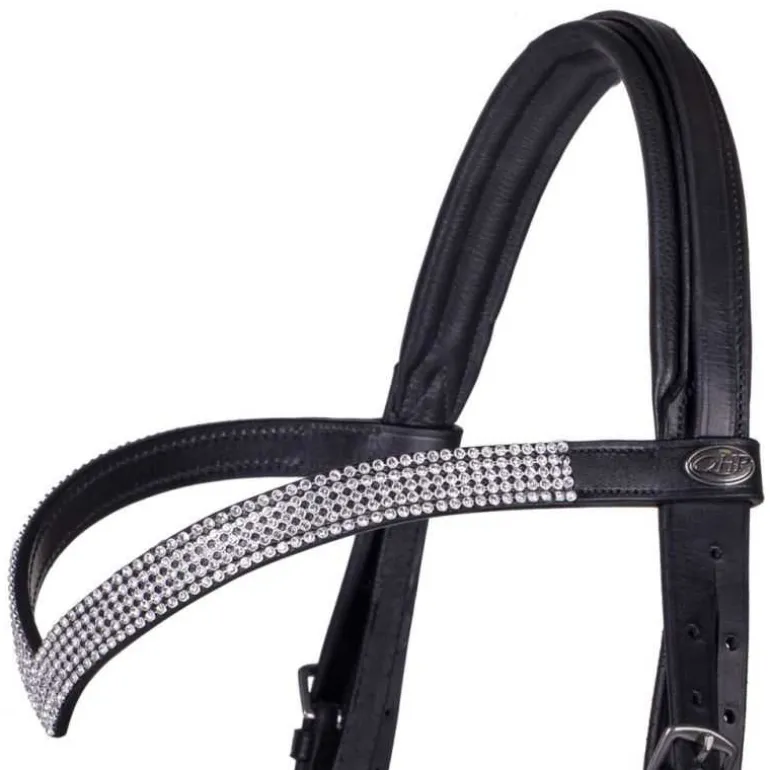 Bridon pour cheval de trait Elegance QHP