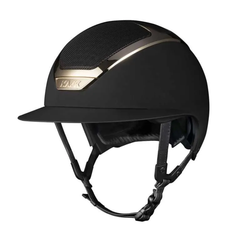 Casque Star Lady Chrome Kask Noir Gold Taille 57