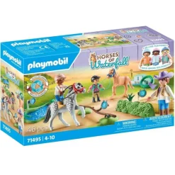 Cavaliers avec poneys et saut d'obstacles Playmobil