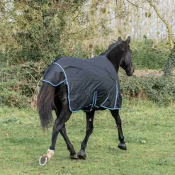 Chemise imperméable doublée Coton Horse & Go Noir