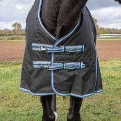 Chemise imperméable doublée Coton Horse & Go Noir