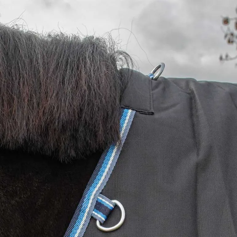 Chemise imperméable doublée Coton Horse & Go Noir