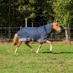 Chemise imperméable doublée Coton Horse & Go Marine