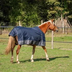 Chemise imperméable doublée Coton Horse & Go Marine