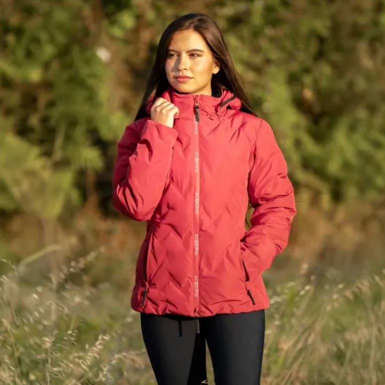 Doudoune imperméable pour femme Napasoq Rouge Salsa Flags&Cup