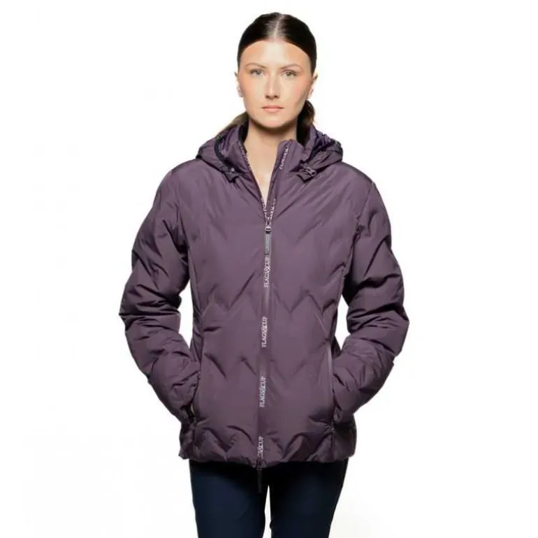 Doudoune imperméable pour femme Napasoq Prune Flags&Cup