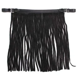 Frontal chasse mouches en cuir QHP