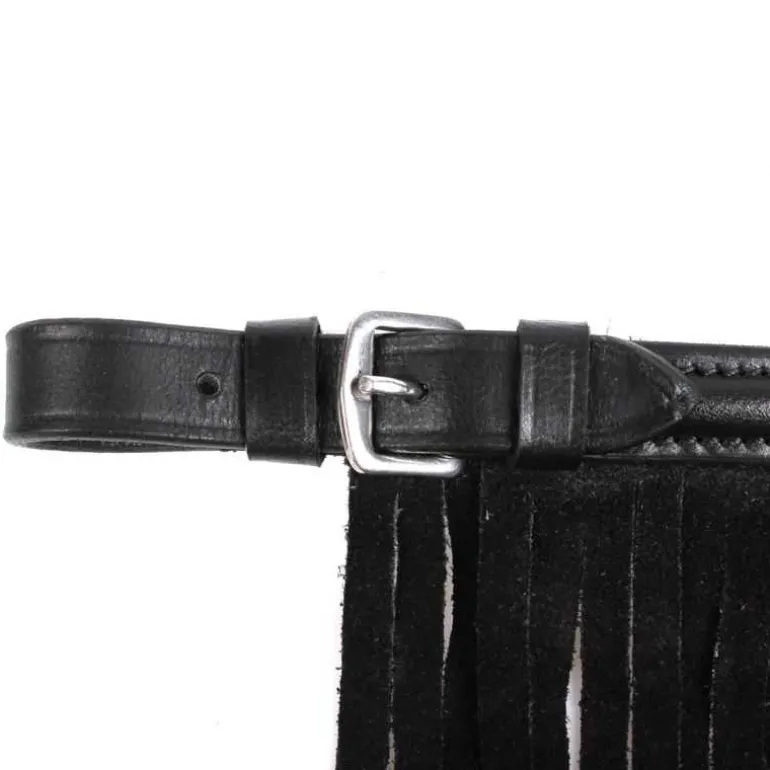 Frontal chasse mouches en cuir QHP