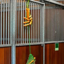 Jouet pour chevaux avec filet à foin QHP