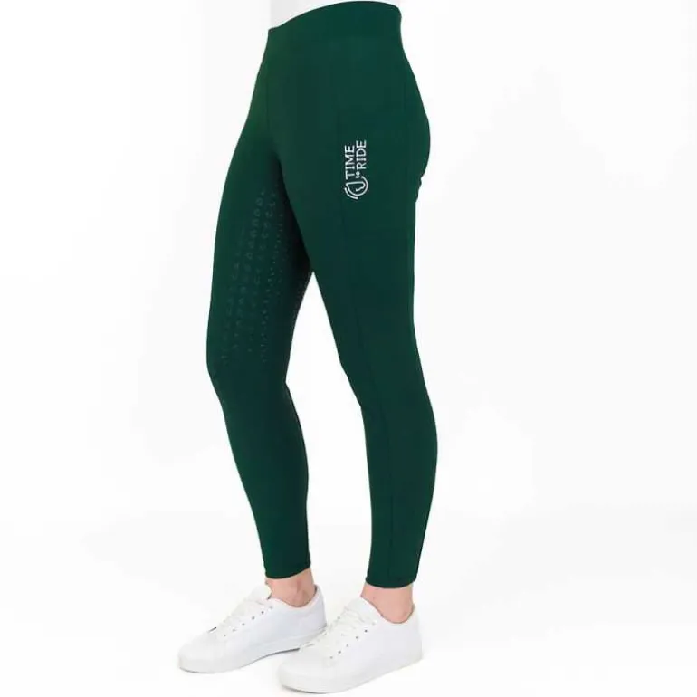 Legging d'équitation pour femme Dexter vert sapin Time to Ride