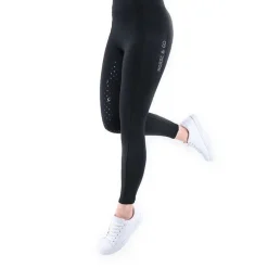 Legging d’équitation pour femme full grip Noir Nantano Horse & Go