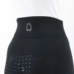Legging d’équitation pour femme full grip Noir Nantano Horse & Go
