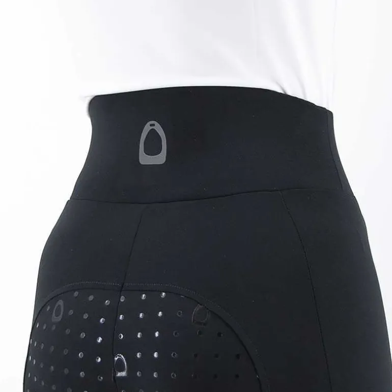 Legging d’équitation pour femme full grip Noir Nantano Horse & Go