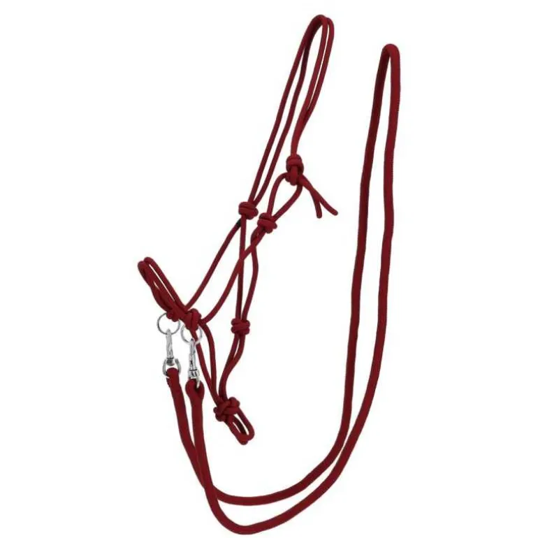 Licol corde Color avec rênes Q-Essentials