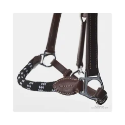 Licol cuir avec muserolle corde Stationata