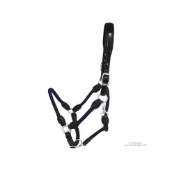 Licol cuir et corde Stationata