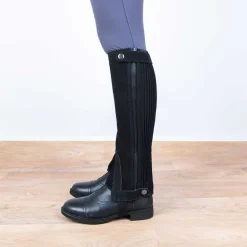 Mini-chaps Stationata cuir nubuck Noir