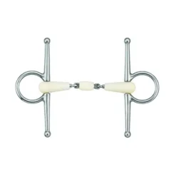 Mors à aiguilles en résine double brisure avec rouleau Happy Mouth