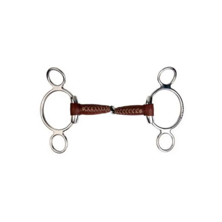 Mors 3 anneaux Pinchless cuir METALAB