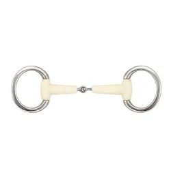 Mors à olive simple brisure anneaux plats Happy Mouth