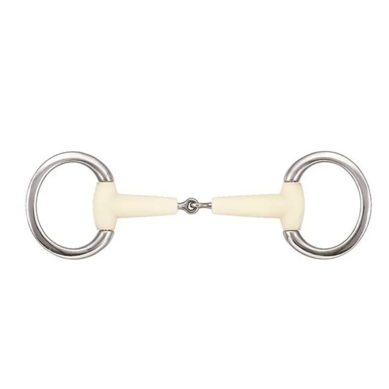 Mors à olive simple brisure anneaux plats Happy Mouth