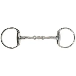 Mors à olives anatomique double brisure Acier sablé QHP