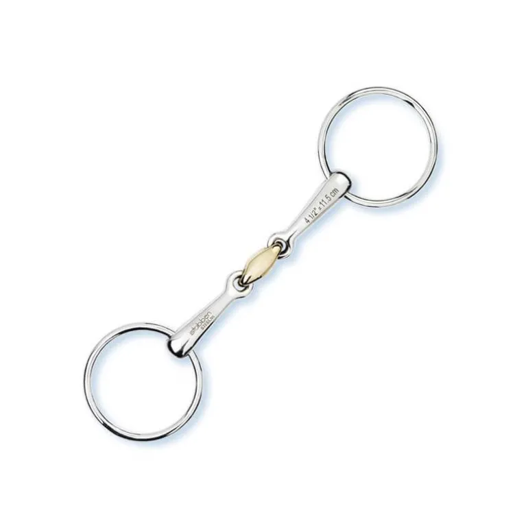 Mors de bride 2 anneaux double brisure Stubben