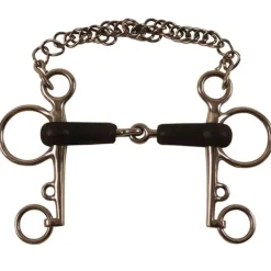 Mors Pelham caoutchouc