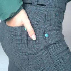 Pantalon d'équitation femme Checks Flags&Cup