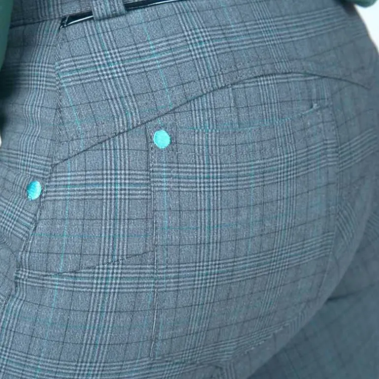 Pantalon d'équitation femme Checks Flags&Cup