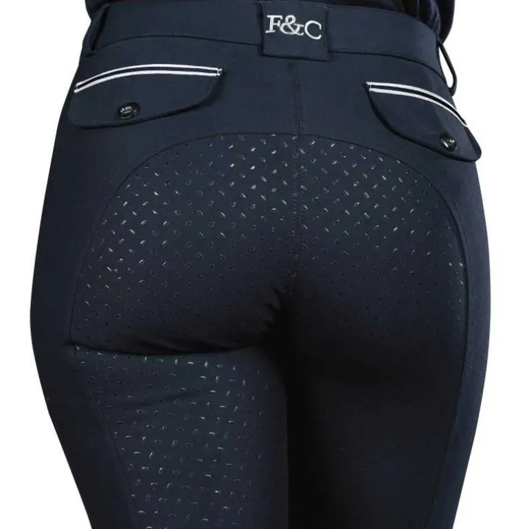 Pantalon d'équitation femme Cayenne full grip Flags&Cup