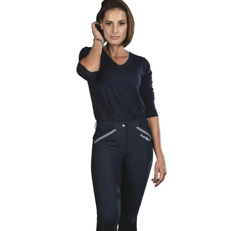 Pantalon d'équitation femme Cayenne full grip Flags&Cup