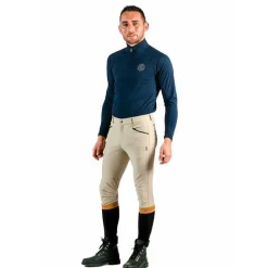 Polo technique manches longues pour homme Sampio Flags & Cup