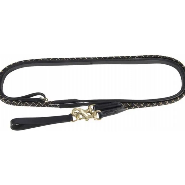 Rênes Allemandes cuir et corde T de T