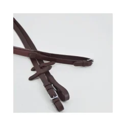 Rênes Caoutchouc 16mm Stationata Boucle Argent