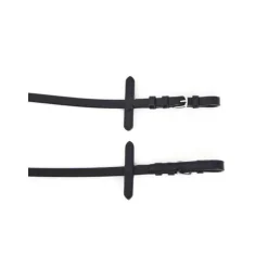 Rênes Caoutchouc 13mm Stationata Boucle Argent