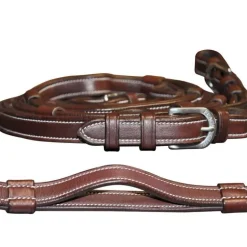 Rênes cuir à poignées Flags&Cup