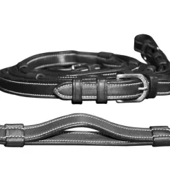 Rênes cuir à poignées Flags&Cup