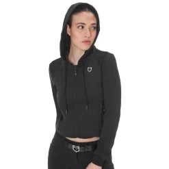 Sweat court zippé pour femme Equestro