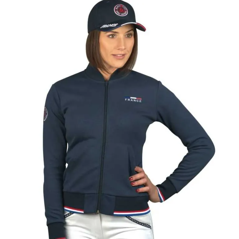 Sweat zippé pour femme France Flags&Cup - Limited Edition
