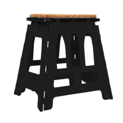 Tabouret pliant avec paillasson QHP