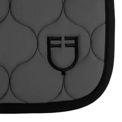 Tapis de selle mixte Black Line Equestro Asphalte