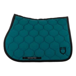 Tapis de selle mixte Black Line Equestro Pétrole