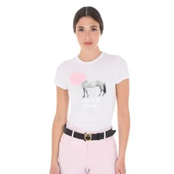 Tee-shirt nuage pour femme Equestro