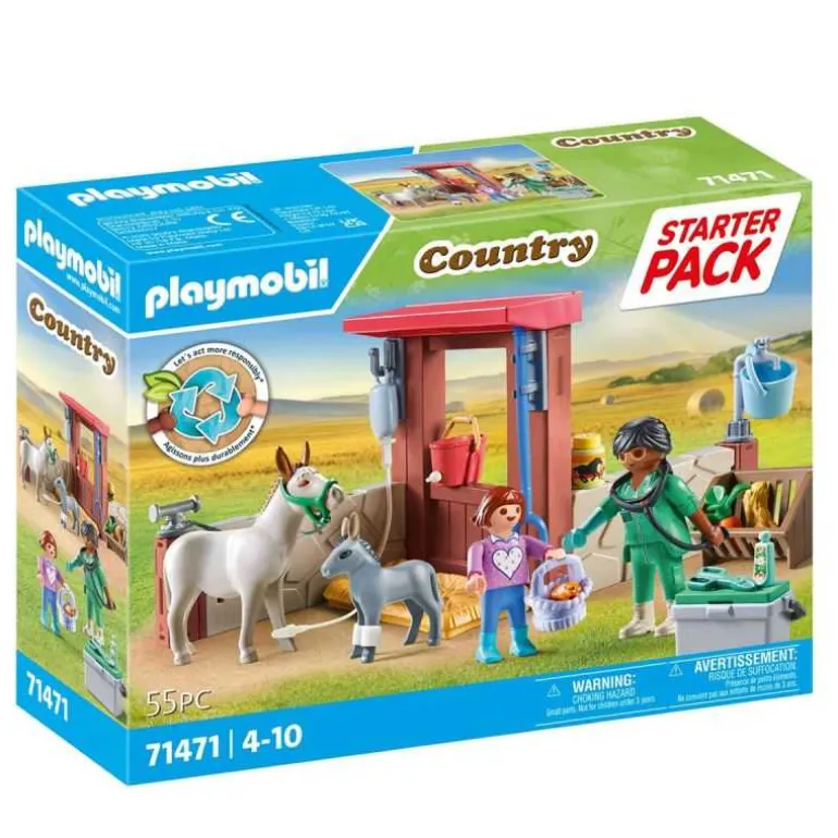 Vétérinaire avec animaux de la ferme Playmobil