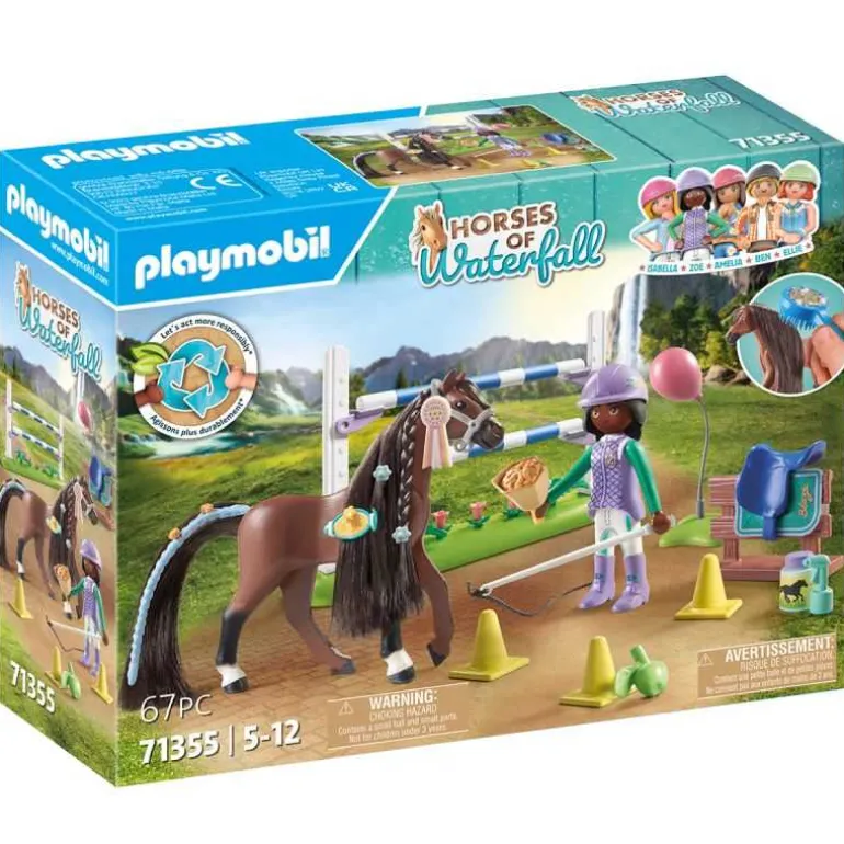 Zoe et Blaze avec parcours d'obstacles Playmobil